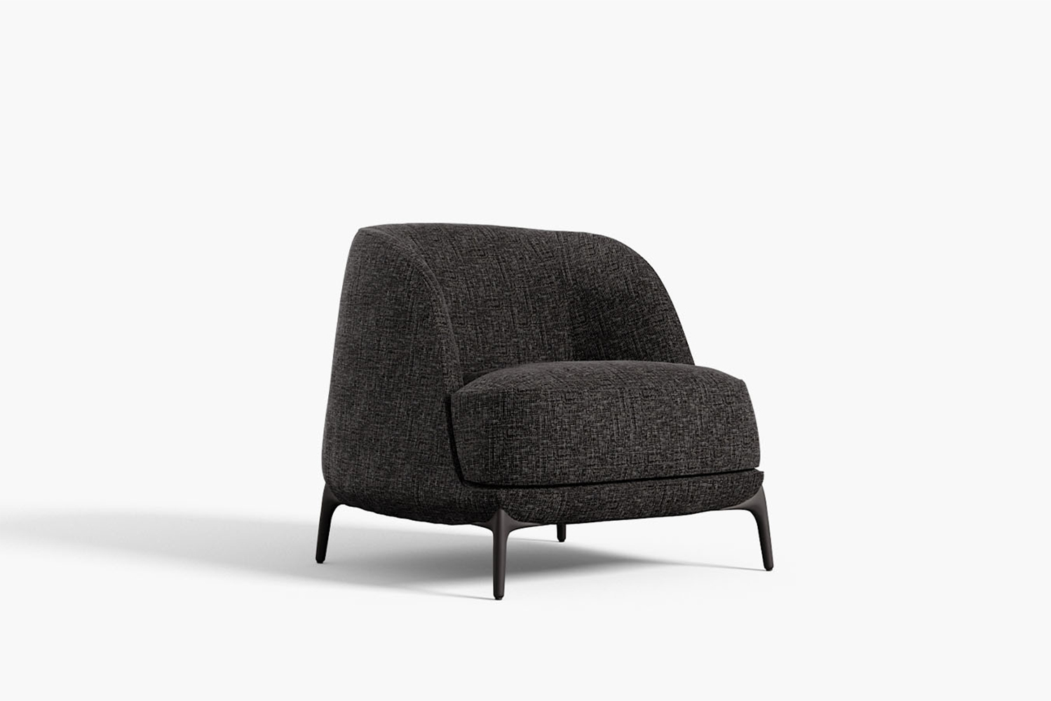 Velvet luxury Italian modern armchair by Novamobili. Sold by Krieder UK.
