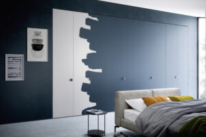 Luxury fitted wardrobe which can be painted any colour you like, to match your interior walls. Designed for your home and fitted by Krieder UK.