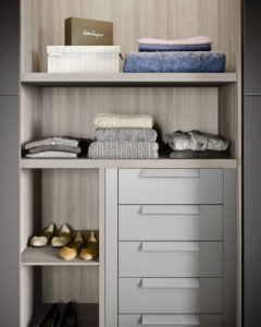Luxury, ,modern and linear sliding wardrobe. Produced in Italy, designed and installed by Krieder