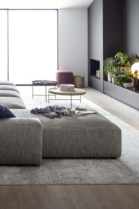 Luxury Italian sofa ottoman by Novamobili. Sold by Krieder UK.
