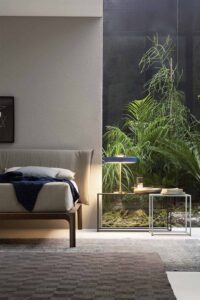 Park luxury, modern, contemporary Italian bed by Novamobili. Sold by Krieder UK.