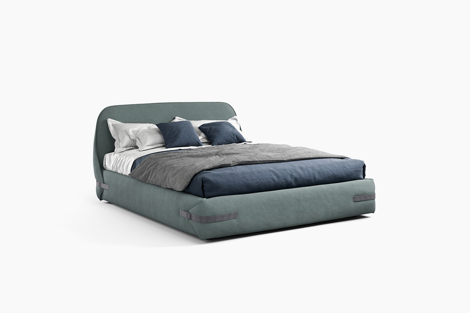 Tape luxury, modern, contemporary Italian bed by Novamobili. Sold by Krieder UK.