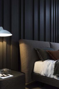 Twice luxury, modern, contemporary Italian bed by Novamobili. Sold by Krieder UK.