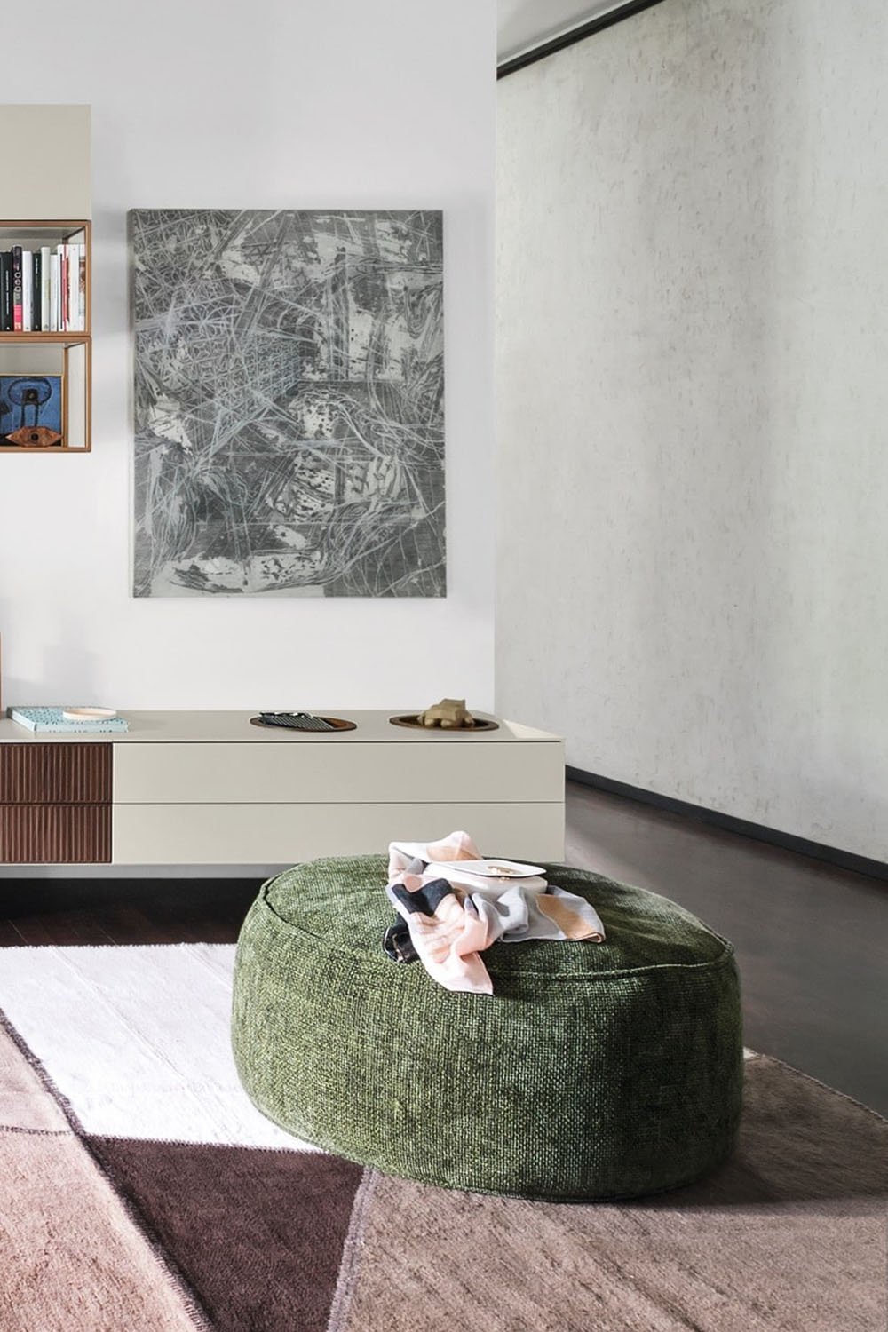 Chico luxury, modern, contemporary ottoman by Novamobili. Sold by Krieder UK.
