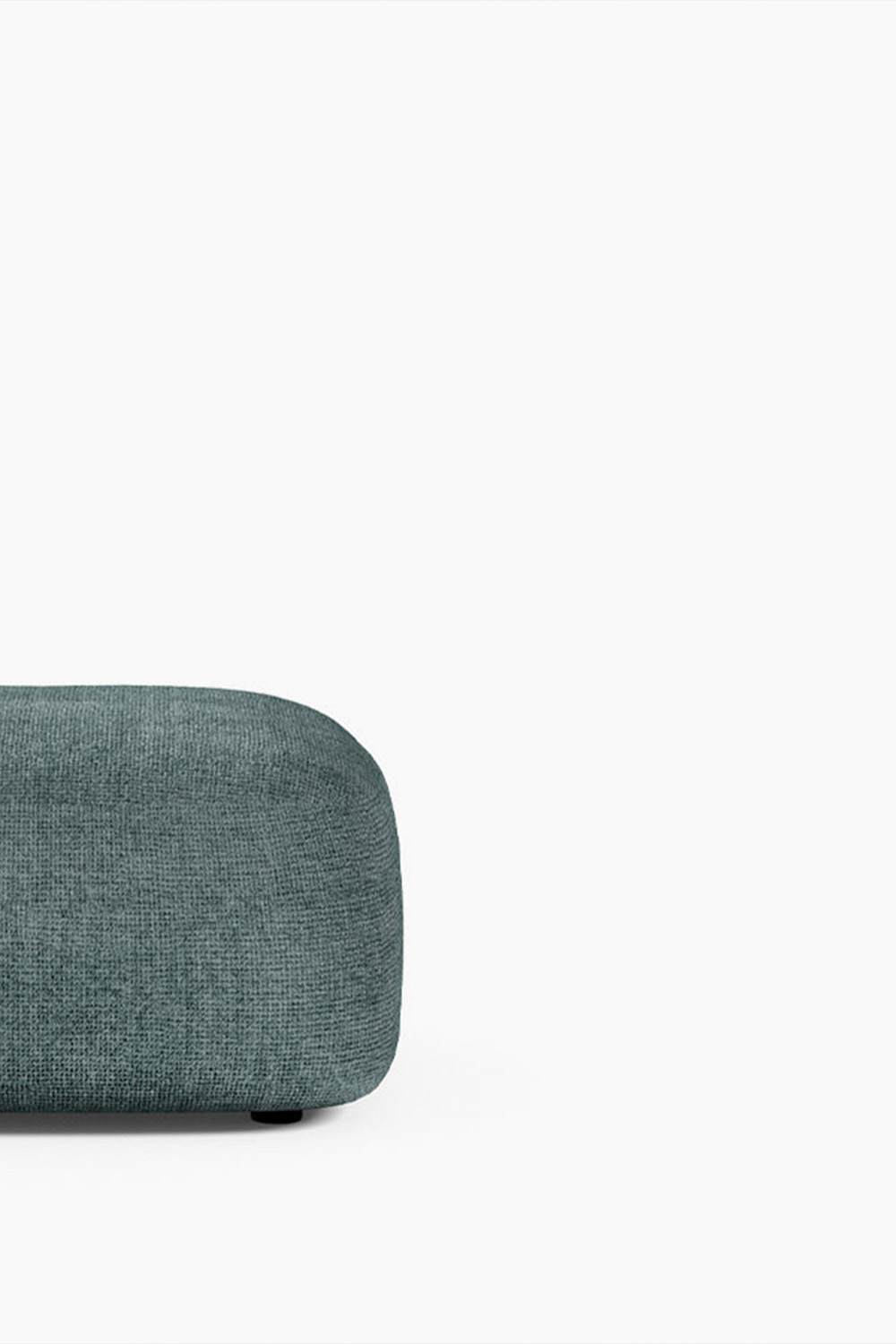 Rounded contemporary luxury ottoman / floor cushion by Novamobili. Sold by Krieder UK.