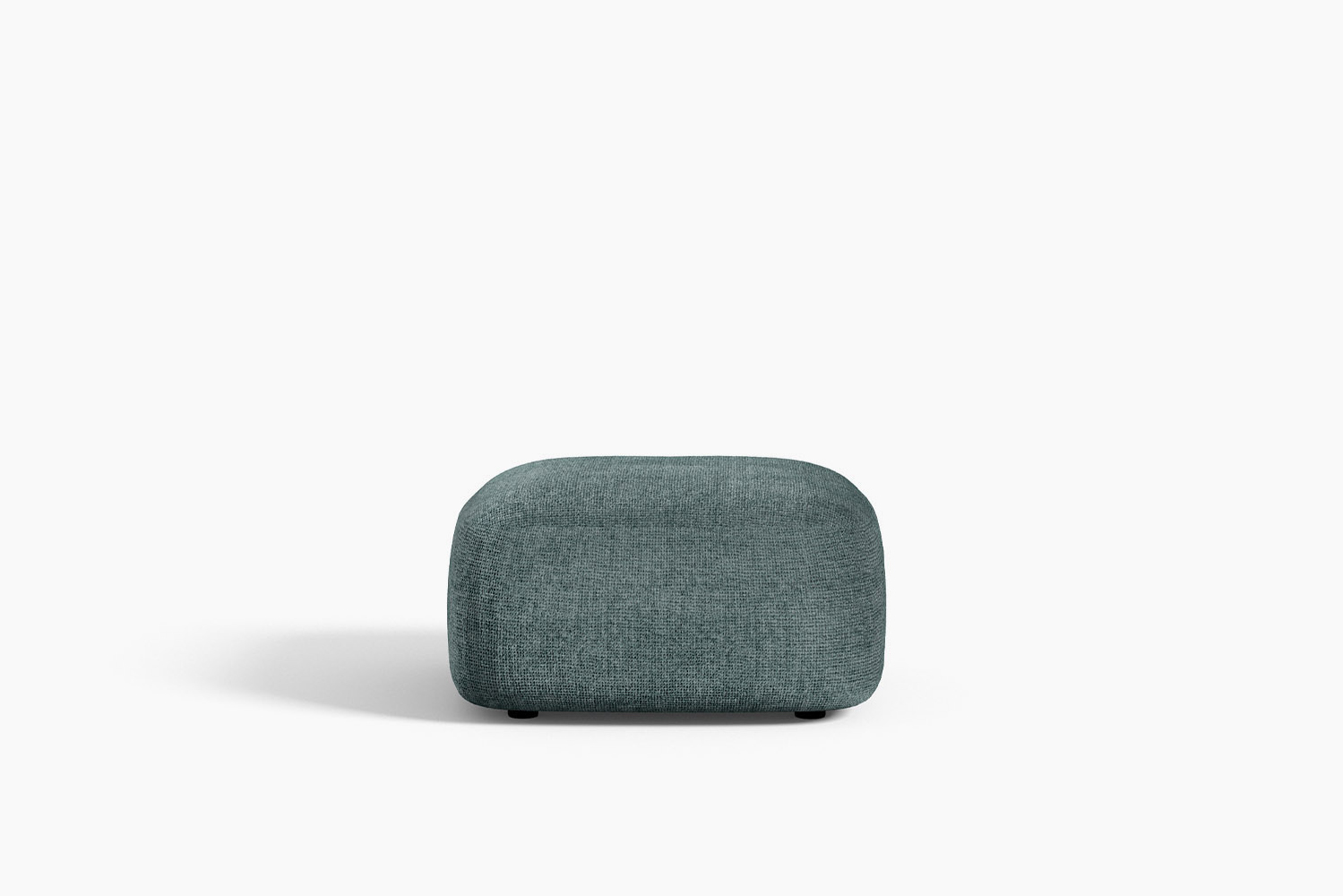 Rounded contemporary luxury ottoman / floor cushion by Novamobili. Sold by Krieder UK.