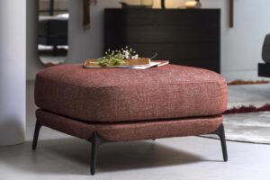 Kubi luxury, modern, contemporary ottoman stool by Novamobili. Sold by Krieder UK.