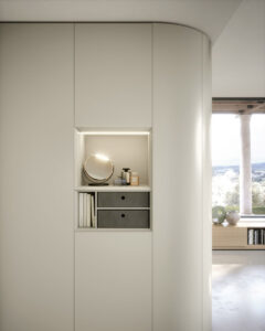 Contemporary Italian fitted hinged wardrobes, designed for your bedroom by Krieder UK.