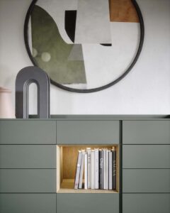 Sly luxury Italian bedside table and drawer unit by Novamobili. Sold by Krieder UK.