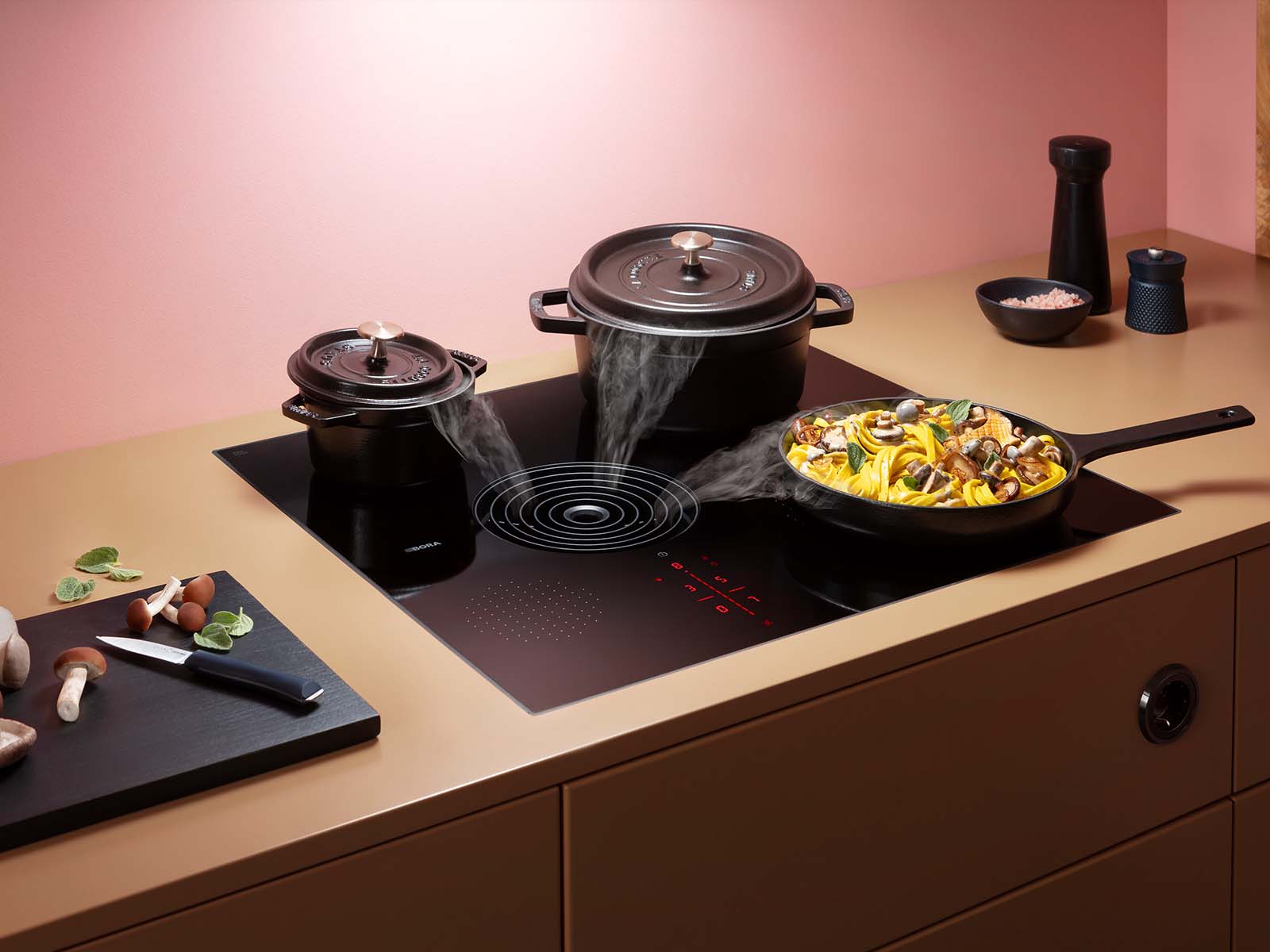 Bora S Pure, Bora's most compact downdraft extracting cooktop ever. Perfect for small spaces and compact kitchens. Sold by Krieder UK