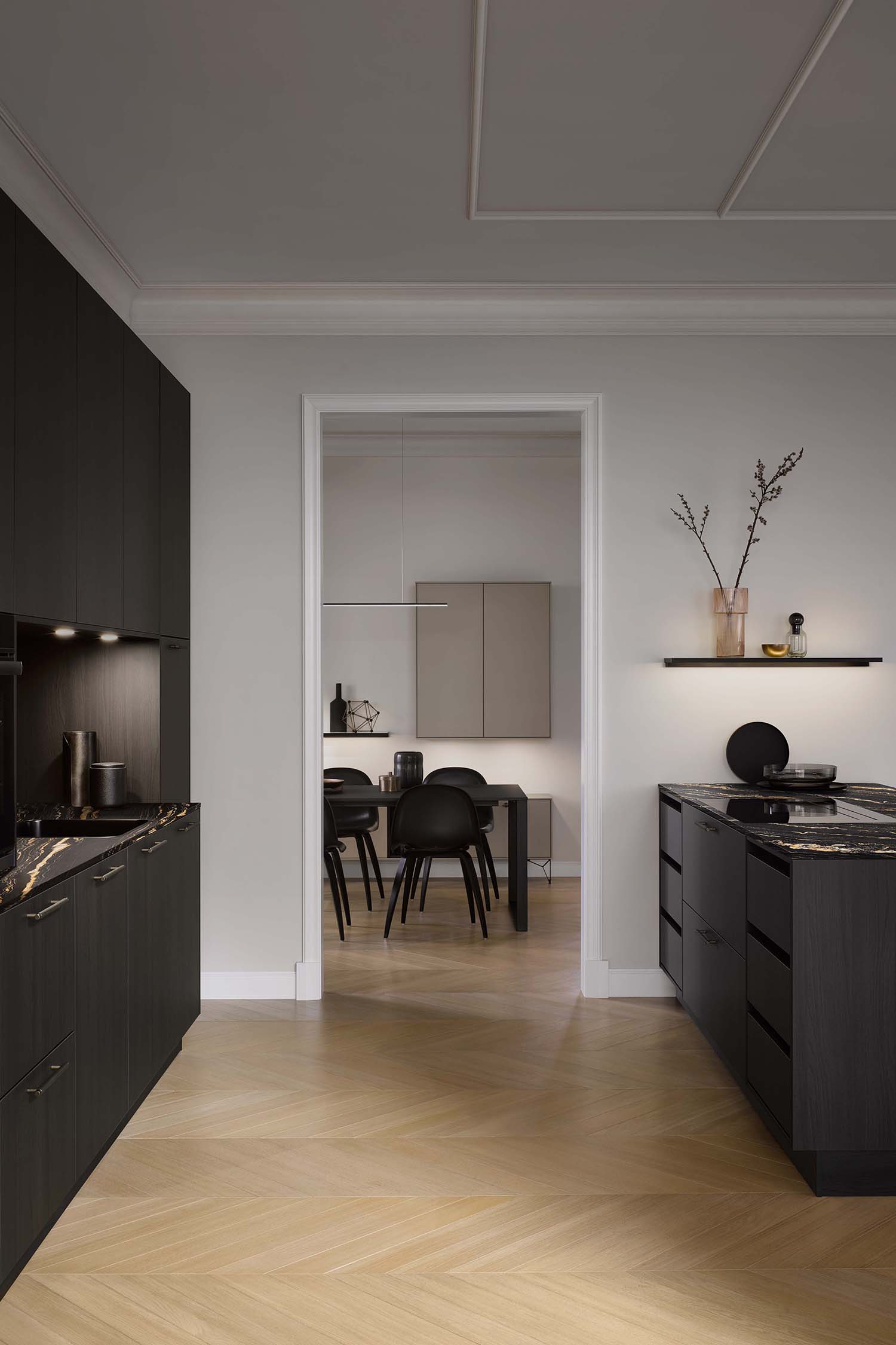 Luxury kitchens in Totteridge, London. Kitchen design by Krieder studio UK