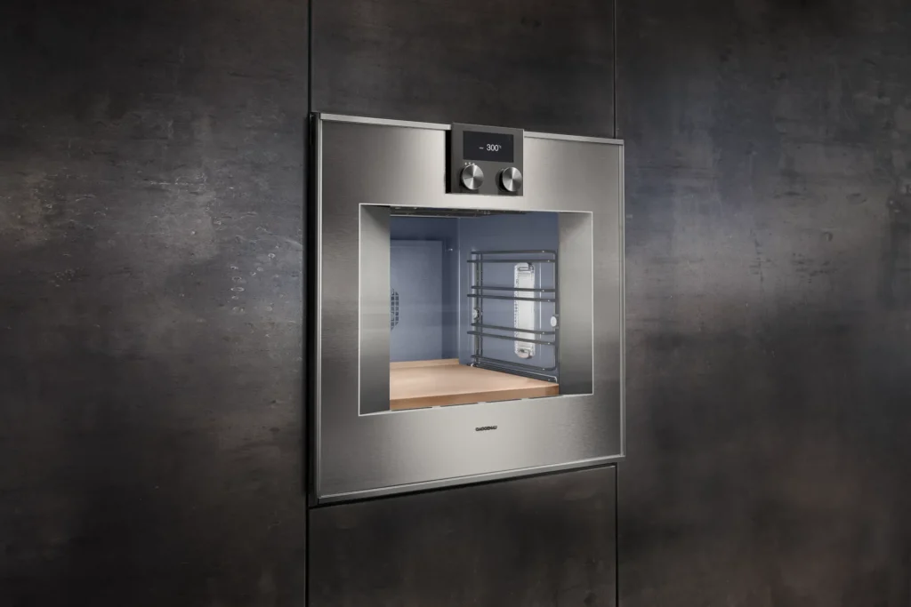 Gaggenau luxury oven in a contemporary German kitchen designed by Krieder