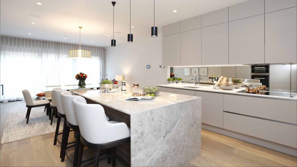 Luxury Townhouse kitchens for Bolingbroke Terrace by Krieder