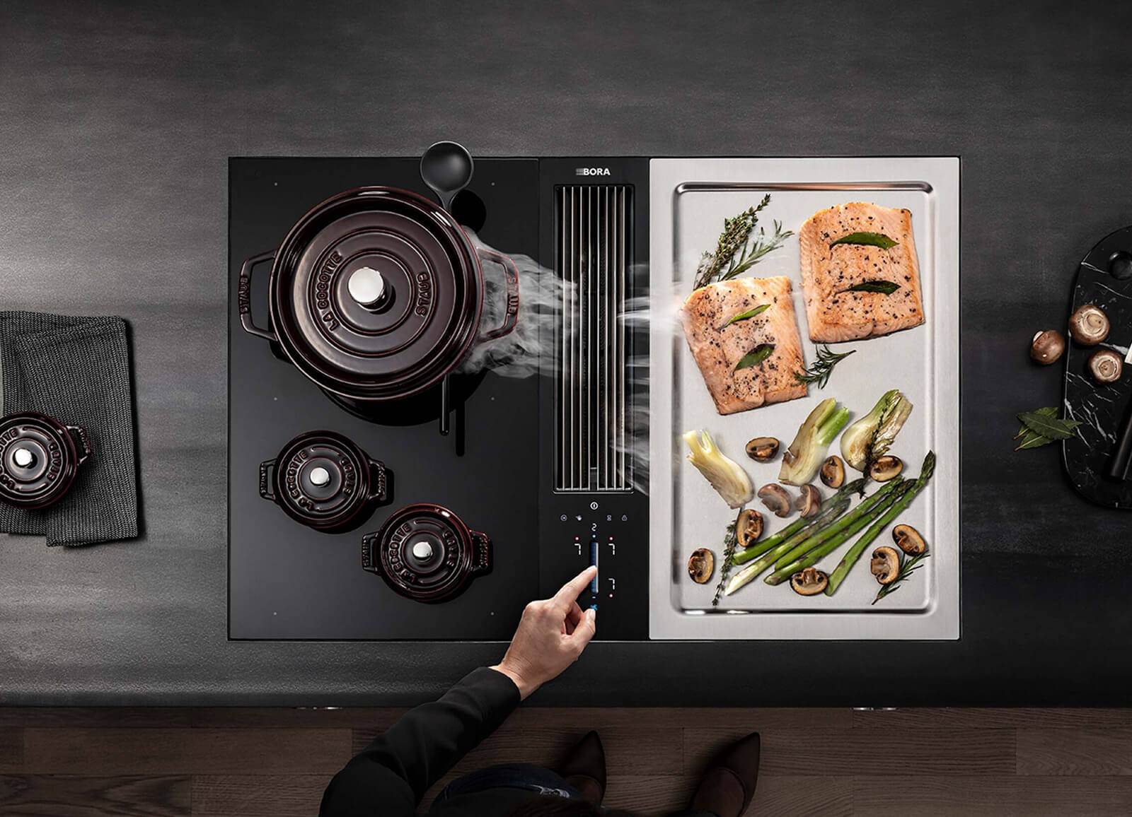 BORA Classic showcasing is multifaceted installation with