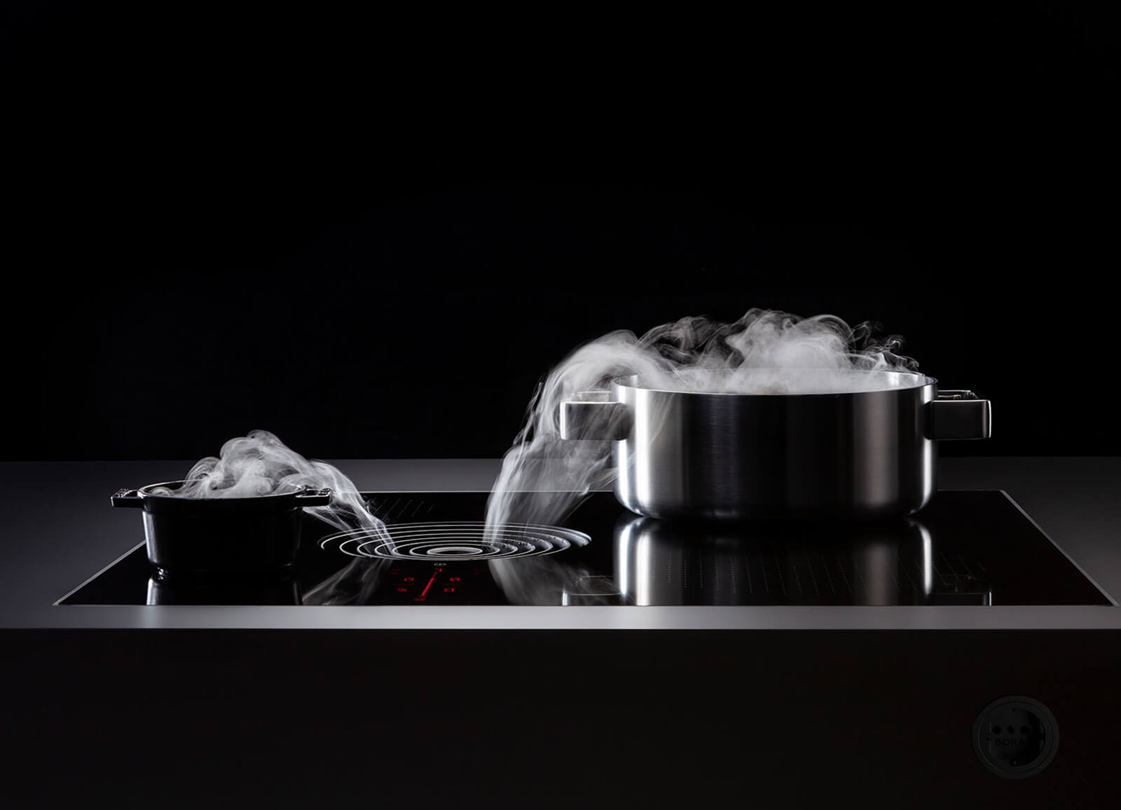 BORA S pure showcasing ducting process